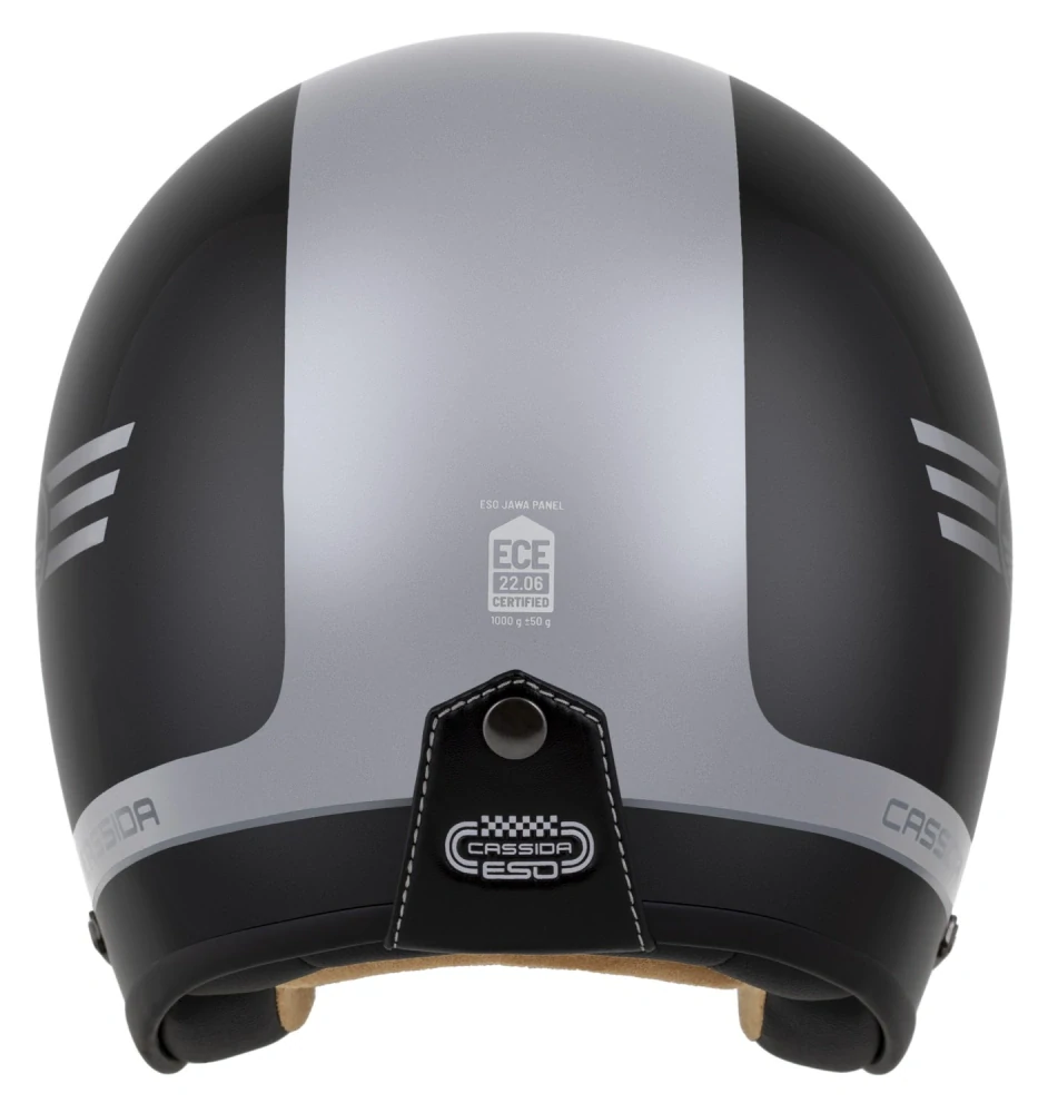 přilba Eso Jawa Panel, CASSIDA (černá perleť/antracit/stříbrná) 2025